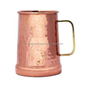 Elegante artículo Moscow Mule Taza de cobre puro hecha a mano para cualquier bebida fría para cerveza (16 Oz) - Product Image 3