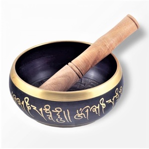 Tibétain Fait À La Main Bol Chantant Maillet Coussin Son Bol Cuencos Résonance Guérison Méditation vibrant bronze Bol Chantant - Product Image 5