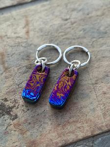 Pendientes de gota Timascus Mokuti hechos a mano cobre latón titanio con perla para bodas fiestas compromisos o aniversarios - Product Image 2