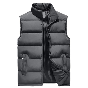 Veste bouffante sans manches avec logo personnalisé manteau d'hiver matelassé intérieur en toile attrayant enduit nouveauté OEM marque privée décontracté - Product Image 4