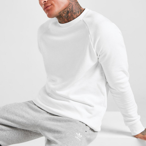 เสื้อสเวตเชิ้ตคอกลมสีขาวสำหรับผู้ชาย ผ้าฝ้ายฟลีซแท้ ผลิตตามสั่ง ขายดี รุ่นใหม่ ตามความต้องการของลูกค้า - Product Image 2