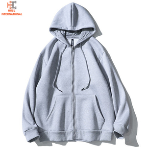 Sudadera con Capucha para Hombre, 100% Algodón de Alta Calidad, Gruesa, con Cierre, Estampado Sólido, Estilo Urbano, Térmica, Transpirable, para Invierno - Product Image 6