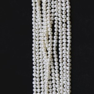 Vente en gros de perles de culture d'eau douce 3mm Royal Angel petites perles blanches naturelles en vrac forme de pomme de terre prix d'usine qualité AAA - Product Image 2