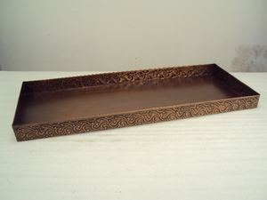 Bac à botte carré polyvalent Finition en cuivre - Product Image 2