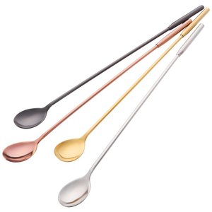Cuillère à mélanger pour cocktail, cuillère en acier inoxydable de haute qualité différentes couleurs pour la maison accessoires de bar 1 pièce - Product Image 5