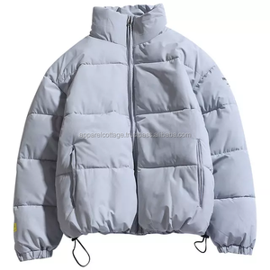 Venta al por mayor de poliéster personalizado de los hombres al aire libre chaquetas de invierno para los hombres Activewear cremallera Puffy O cuello - Product Image 3