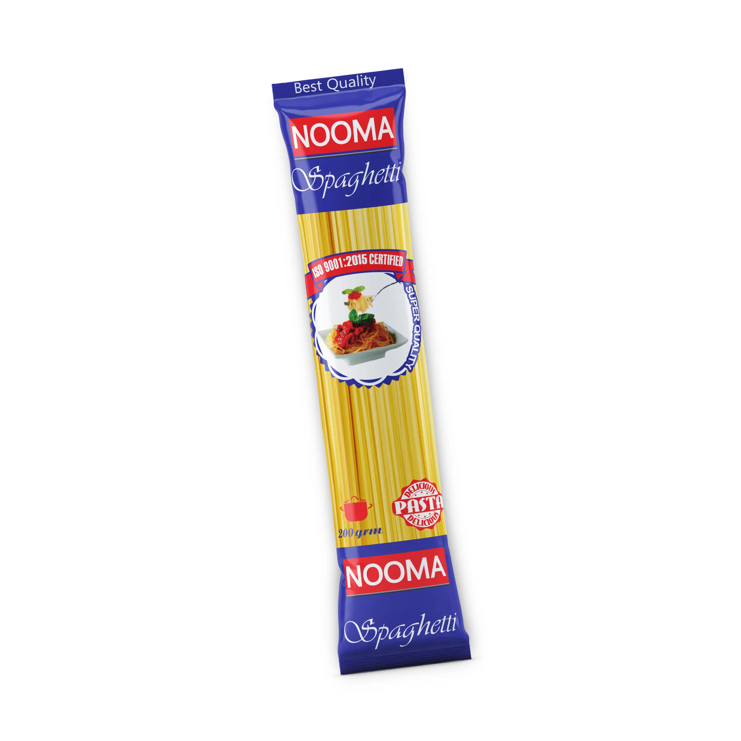 개인 상표 스파게티 파스타 200 g 하드 밀 Nooma 브랜드 파스타 이집트 파스타 무료 샘플