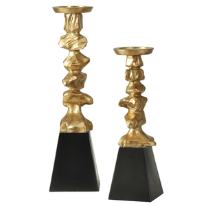 เชิงเทียนทองเหลืองเรียวยาวส่องแสง brassworld อินเดีย - Product Image 2