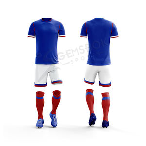 Conjuntos de Camisetas de Fútbol Personalizadas Impresas de Alta Calidad al por Mayor, Uniformes de Fútbol para Hombre, Kits con Logotipo del Equipo en Color Personalizado, 100% Poliéster - Product Image 2