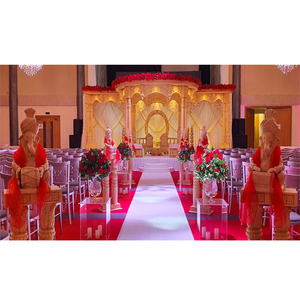 สวรรค์ของชาวฮินดูการแต่งงานMaharani Mandap,การแต่งงานที่น่าอัศจรรย์ราชินีMandapตกแต่งงานแต่งงานเสาคู่รอบMandap - Product Image 1