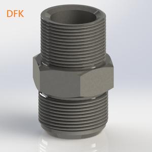 JIC 37 degrés mâle à BSPP mâle raccord hydraulique - Product Image 4