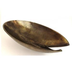 Plato de fruta seca con hojas chapadas en oro de alta calidad, Juego de 3 con bandeja de hojas, decoración para cocina, hoteles y cafetería - Product Image 2