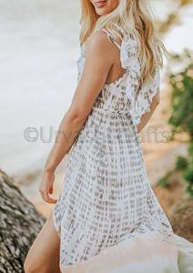 2024 perfecto Hippy bohemio verano Mujer Boho Wear Batik Tie Dye ropa Resort Maxi vestido para mujer - Product Image 5