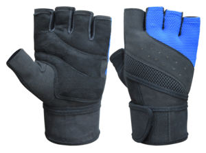 ยิมฟิตเนสที่มีคุณภาพสูงยกน้ำหนักออกกำลังกายปาล์มป้องกันถุงมือ - Product Image 4