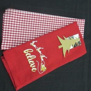 Lot de 2 serviettes de toilette de luxe 100 % coton biologique certifié GOTS à motif floral, sans rétrécissement, résistantes à la déchirure, séchage rapide, pour la cuisine - Product Image 3