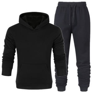 New Trend Homme Men's Melegito Sportswear Sweatsuit Set Spordidress Plain Hoodie & Pants Blank Casual Trenerka Tracksuit - Product Image 4