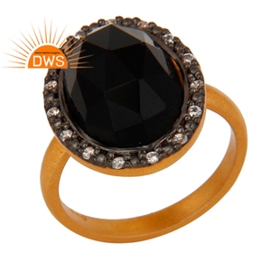 Anillo de cóctel Unisex, venta al por mayor de joyería de piedras preciosas, para fiesta, chapado en oro de 18k, proveedor de joyería de plata 925 - Product Image 1