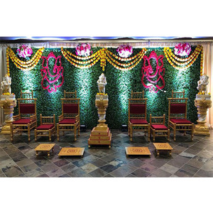 Vidhi-Sillas de boda talladas en madera, Mandap de madera tradicional, para bodas - Product Image 1