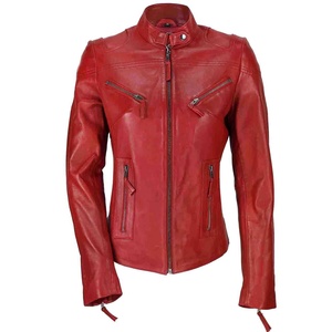 Winter Custom 2022 Ladies PIHA SPORTS Windproof Quick Dry <b>Classic</b> Biker Fashion Style Motorcycle Jacket with V-neck Collar - Product Image 2