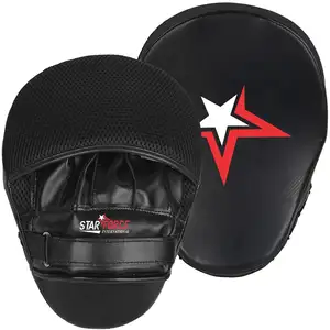 Boxe curvo Focus Pad Target Punch Mitts Kick Thai Pads pelle microfibra