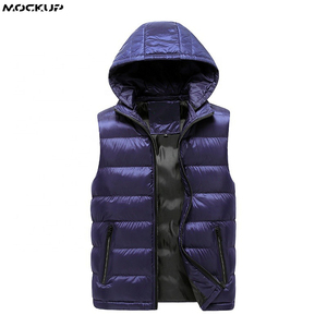 Mode hiver bouffant gilet hommes femmes Logo personnalisé rembourré sans manches doudoune vêtements de plein air chauds - Product Image 3