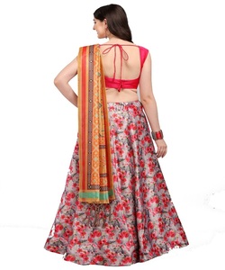 Diseñador Georgette bordado espejo trabajo lehenga choli con dupatta desgaste del partido precio al por mayor Ropa Étnica - Product Image 4