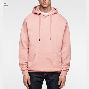 Sweat-shirts tricotés sur mesure pour hommes grandes tailles, couleur unie, anti-rétrécissement, anti-plis, style hip-hop brodé - Product Image 1