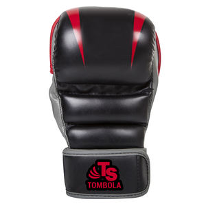 Guantes de cuero artificial MMA de alta calidad, venta al por mayor, medio dedo, logo personalizado, su propio diseño, 2022 - Product Image 3