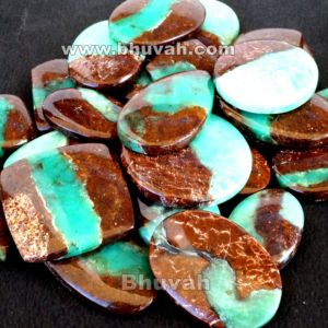 Surtido de calidad, precio al por mayor, venta de lote a granel, joyería suelta, piedra de cabujón de piedras preciosas, crisoprasa de roca Natural - Product Image 2