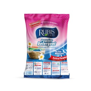 Rubis Bulk Groothandel Hoge Schuim Goede Kwaliteit Cleaner Wasmiddel Poeder 11 Kg