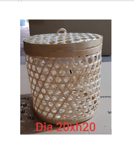 ตะกร้าสานลายไม้ไผ่จากเวียดนาม-กล่องของขวัญไม้ไผ่สำหรับปีใหม่ทางจันทรคติและกลางฤดูใบไม้ร่วงพร้อมลูกอม/เค้ก - Product Image 4