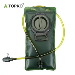 Topko浄水器ストロー、ハイキング、キャンプ、旅行、緊急用の2L容量ウォーターバッグ付きポータブル浄水器