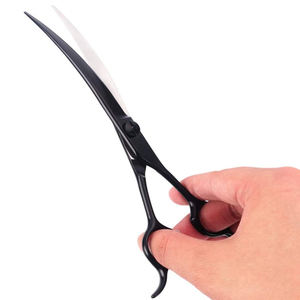 Ciseaux de barbier professionnels, incurvés, pour coupe de cheveux, barbier, haute qualité, nouveau Design, - Product Image 6