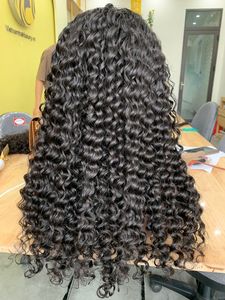Peluca de Encaje Frontal con Extensiones de Cabello Humano de Calidad, Color Rizado Profundo - Product Image 2