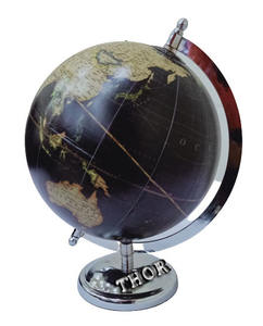 Nautical Table Globe Office Table/Globes World Map Globe/ Silver <b>Polished</b> Steel Base Table Globe Home Decor - Product Image 6