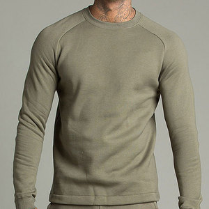 Sweat-shirt à col rond pour homme, personnalisé OEM, 100% coton molletonné, uni, 300g, teinture unie, coupe classique, hiver - Product Image 5