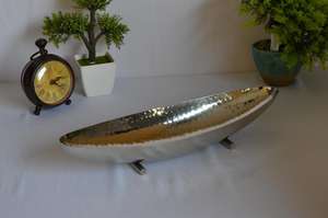 Plato de barco de aluminio de lujo moderno y elegante con acabado dorado para uso en el hogar y la cocina - Product Image 4