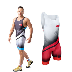 Custom Logo Digital Print Men's Adult Wrestling Singlet Polyester/Cotton Quick Dry Stretch Breathable <b>Light</b> Weight Durable - Product Image 1