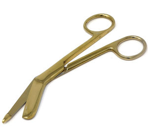 Ciseaux à pansement 1 Lister 5.5 pouces EMT Utilitaire Infirmière paramédicale Instruments chirurgicaux Or-Source d'alimentation manuelle - Product Image 1