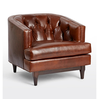 Nouveau design Chesterfield, canapé modulaire une place en cuir véritable, extensible et convertible, avec dossier capitonné, pour école et parc