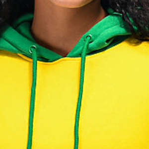 Nueva moda invierno mujer Sudadera con capucha color bloque pulóver mujer Sudadera con capucha Mujer - Product Image 2