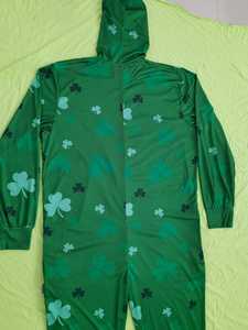 Unisex personalizado al por mayor verde XL pijama traje bandera americana diseño tejido transpirable verano ropa de dormir para otoño primavera - Product Image 2