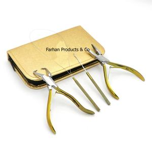 Kit d'outils pour Extension de cheveux, ensemble d'outils en acier inoxydable, vente en gros, Kit de pinces pour Extension de cheveux par Farhan Products & Co - Product Image 1