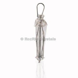 Supplier Crystal Quartz Double Point Chokoreiki Wire <b>Wrap</b> Pendants-Unisex Classic Style <b>Wedding</b> & Party <b>Gift</b> Sale - Product Image 1