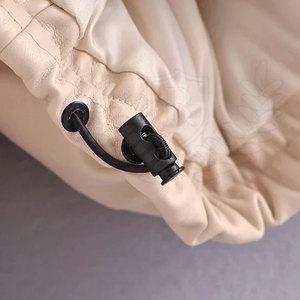 Chaqueta Acolchada Gruesa de Invierno para Mujer, con Capucha, Cierre Completo, Transpirable, Tejido Acabado - Product Image 6