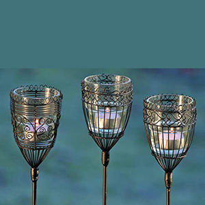 Estaca de vela votiva de alambre metálico - Product Image 1