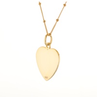 Bijoux en argent Pendentif Charm Plaqué Or Bijoux Plaine Amour Coeur Disque Pendentif Collier Gravure Argent Coeur Pendentifs Femmes