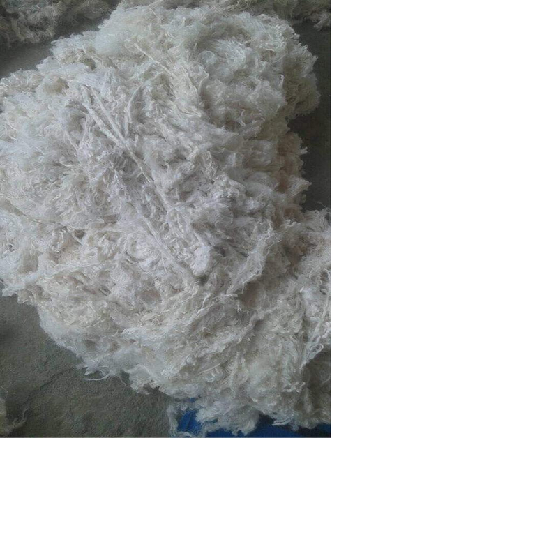 Undyed Sari Silk Waste Fibers Suitable