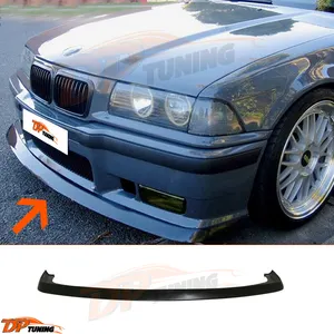 B.M.W 3 Seri M3 E36 1990 - 2000 Lip Blade Depan Splitter Sayap Depan Spoiler Piano Plastik Hitam Aksesori Mobil Bagian Mobil