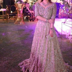 2021 à la mode-parole longueur robe belle Zardozi broderie paillettes motifs décorés dentelle boutons fête/tenue quotidienne naturel - Product Image 1